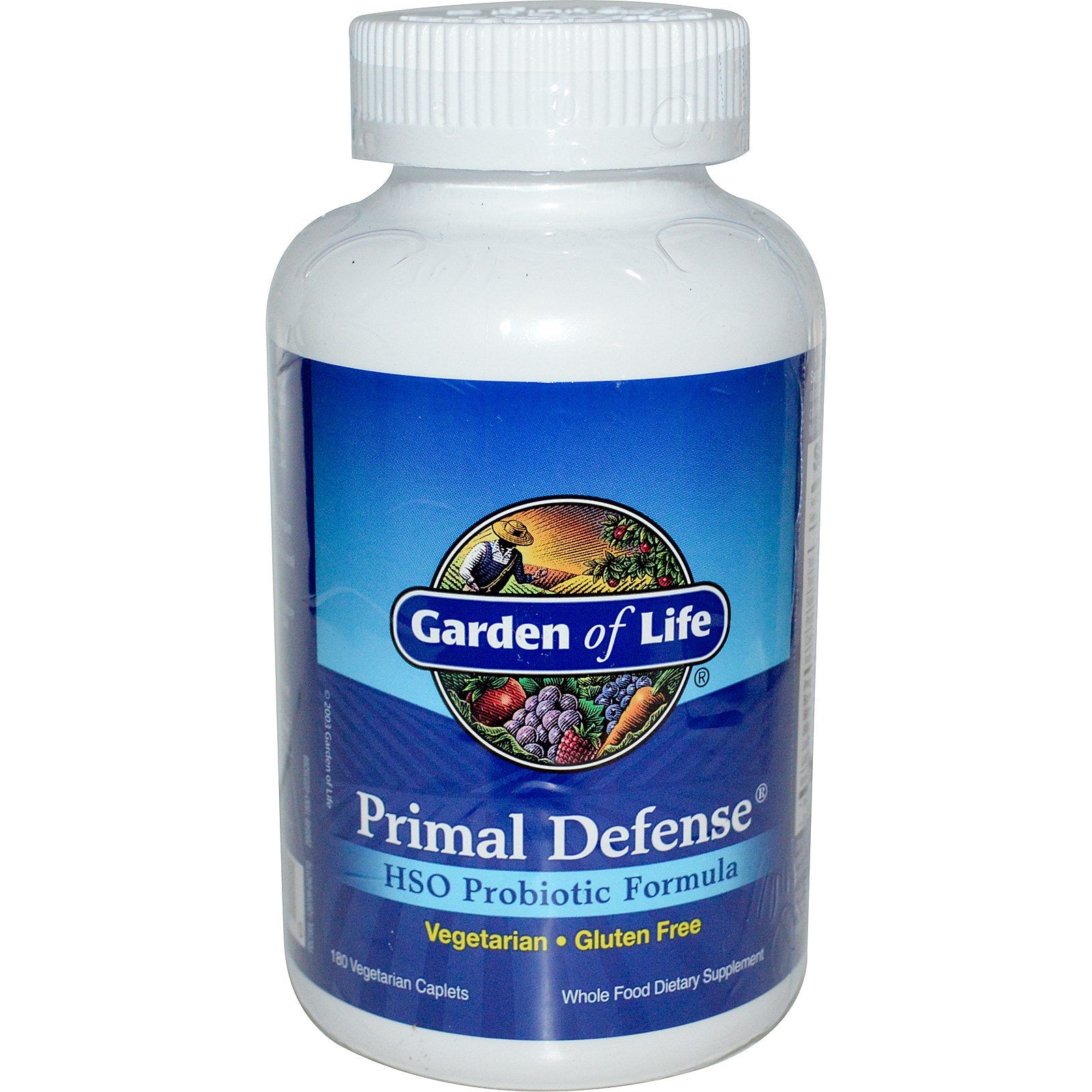 Garden of Life, Primal Defense, 180 Caplets UPC 658010111560 | HiLife Vitamins
